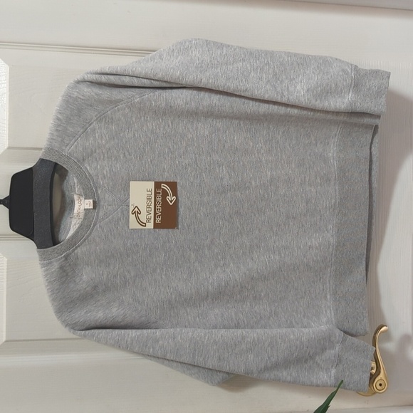 Cynthia Rowley Tops - Cynthia Rowley Women's Gray Reversible Sweatshirt Size Small - NEW